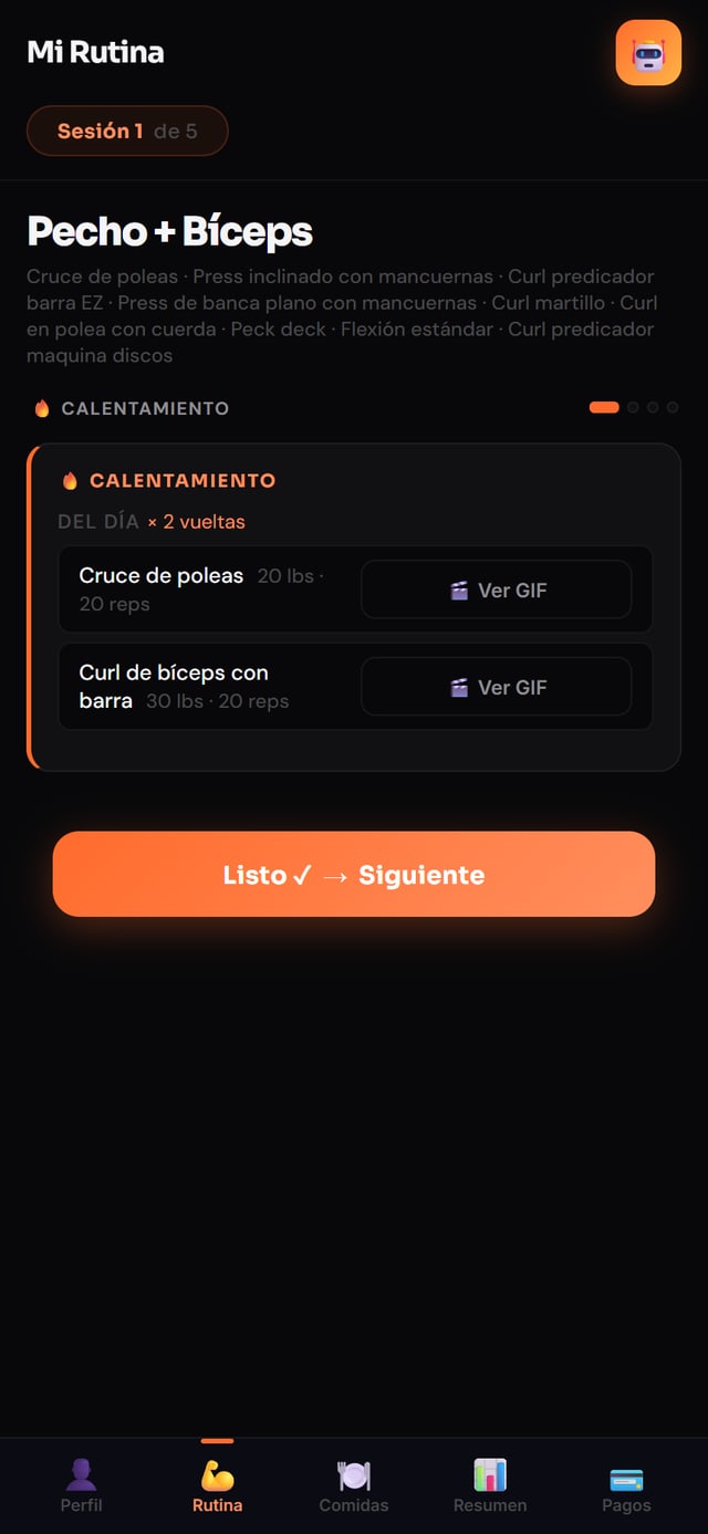 Mi Rutina — captura de pantalla 1