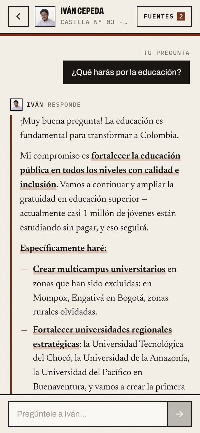 Vota Informado, screen 8