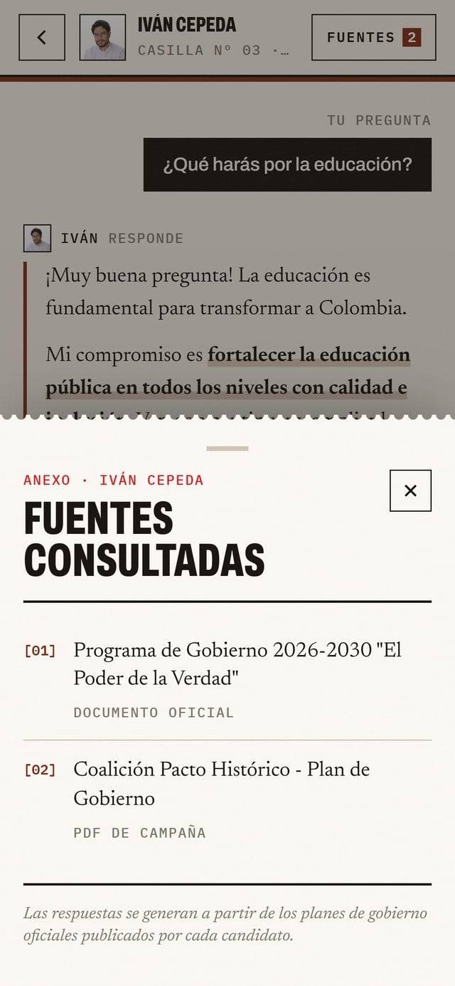 Vota Informado, screen 9