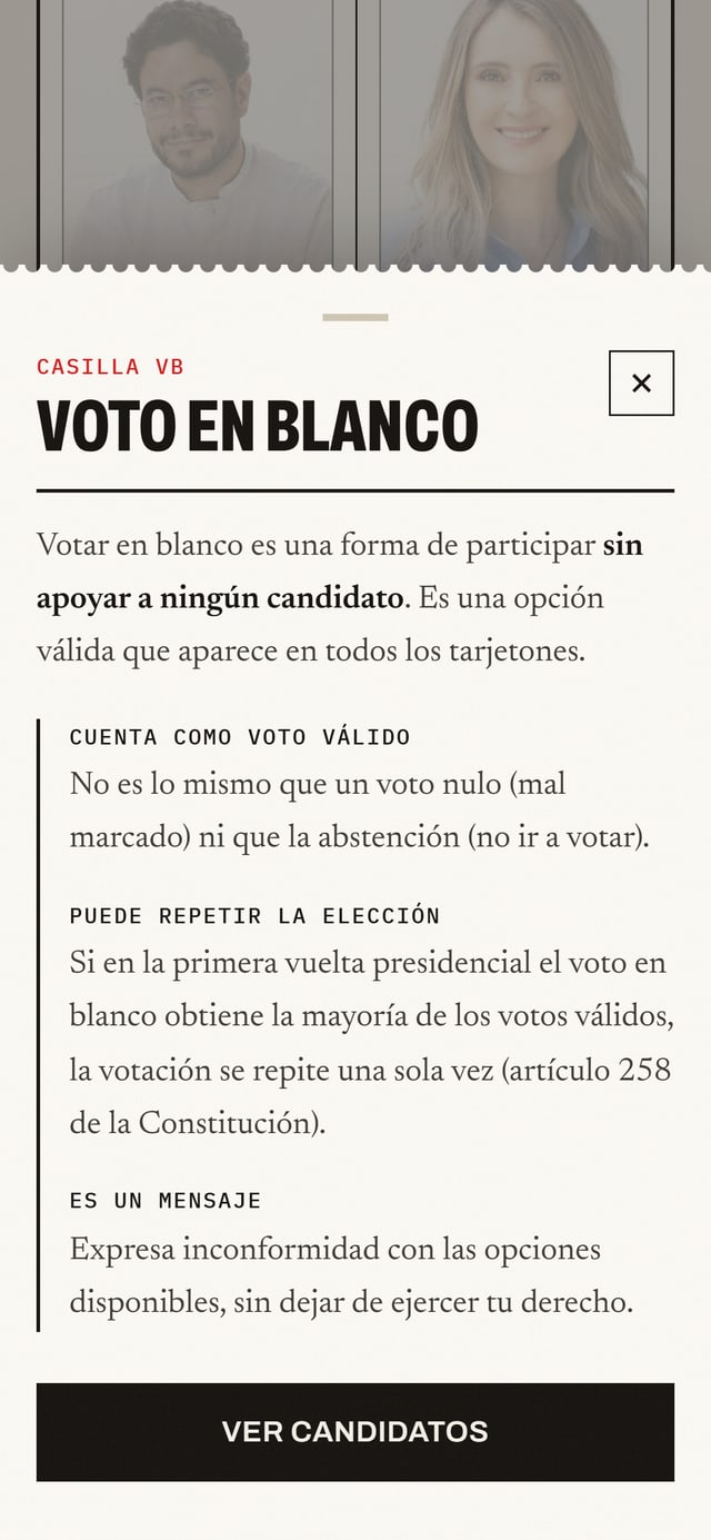 Vota Informado, screen 10